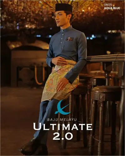 BAJU MELAYU ULTIMATE 2.0 - AQUA BLUE (#218)