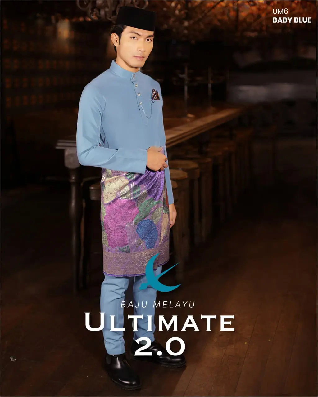 BAJU MELAYU ULTIMATE 2.0 - BABY BLUE (#6)