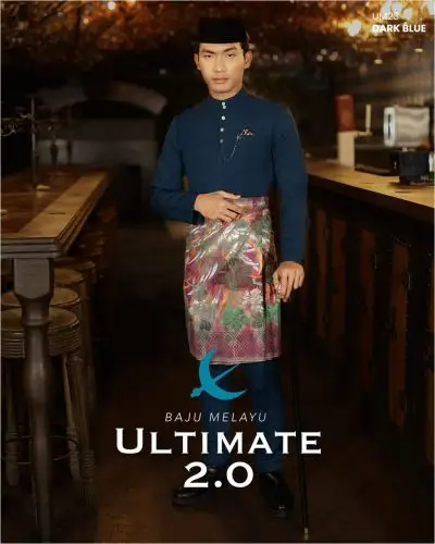 BAJU MELAYU ULTIMATE 2.0 - DARK BLUE (#226)