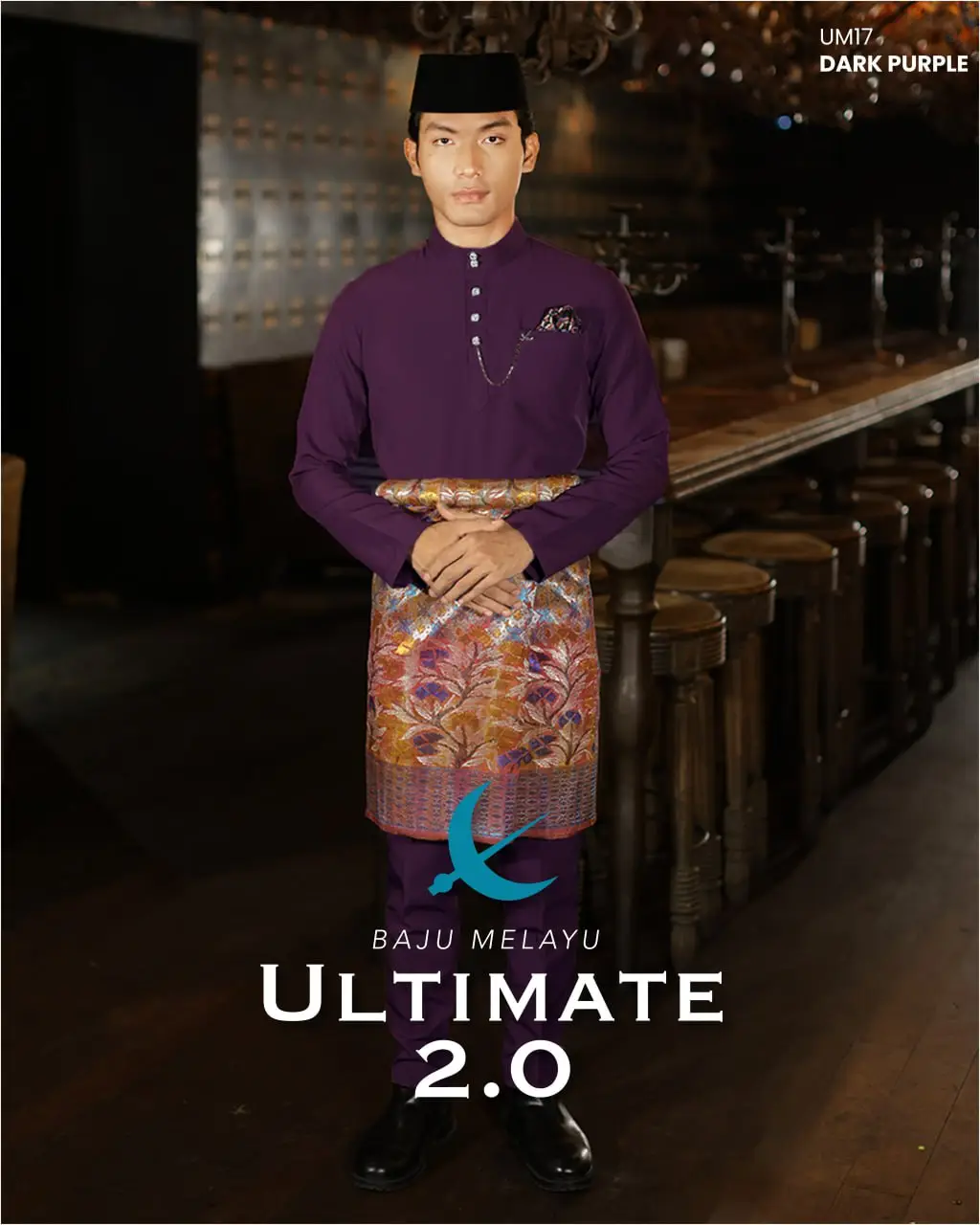 BAJU MELAYU ULTIMATE 2.0 - DARK PURPLE (#16)