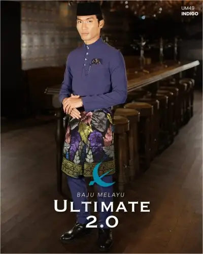 BAJU MELAYU ULTIMATE 2.0 - INDIGO (#196)