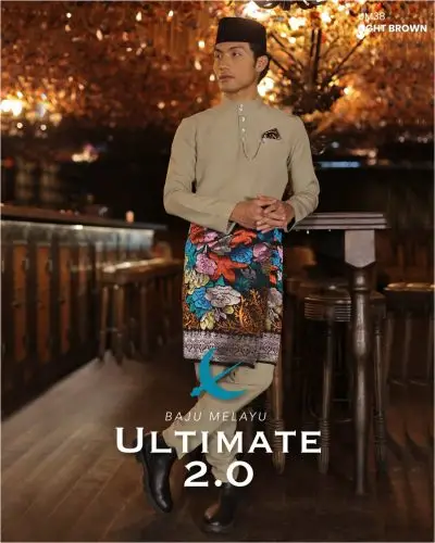 BAJU MELAYU ULTIMATE 2.0 - LIGHT BROWN (N71)