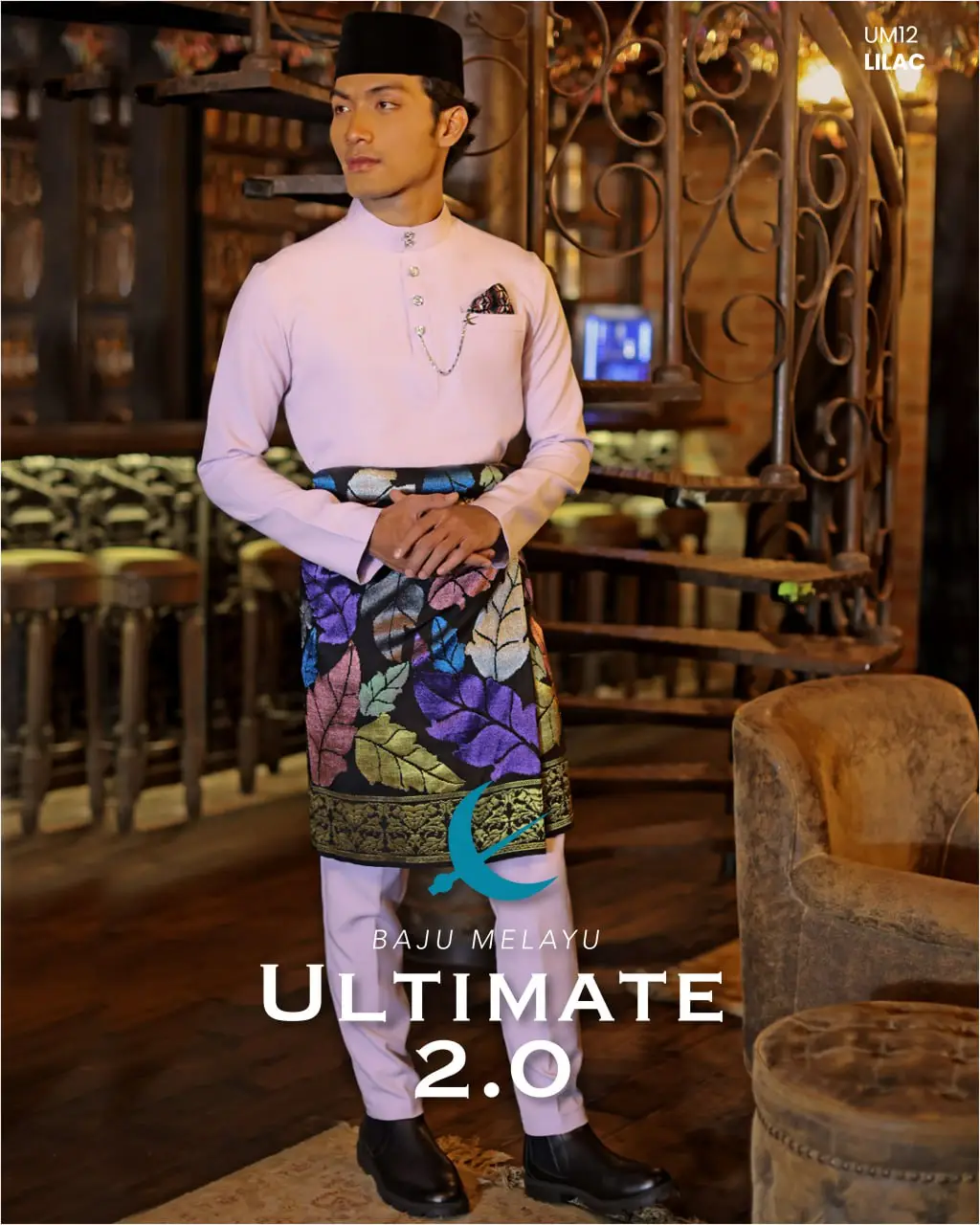 BAJU MELAYU ULTIMATE 2.0 - LILAC (#22)