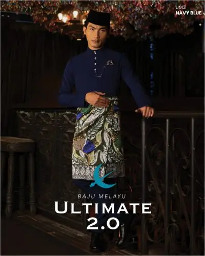 BAJU MELAYU ULTIMATE 2.0 - NAVY BLUE (#3)