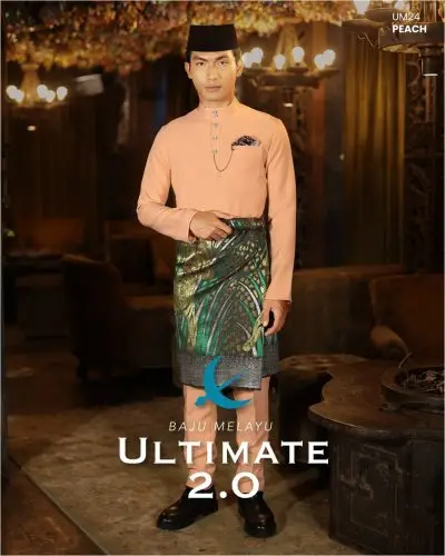 BAJU MELAYU ULTIMATE 2.0 - PEACH (#153)