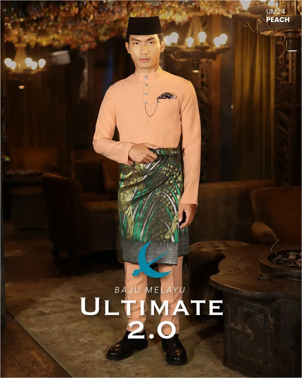 BAJU MELAYU ULTIMATE 2.0 - PEACH (#153)