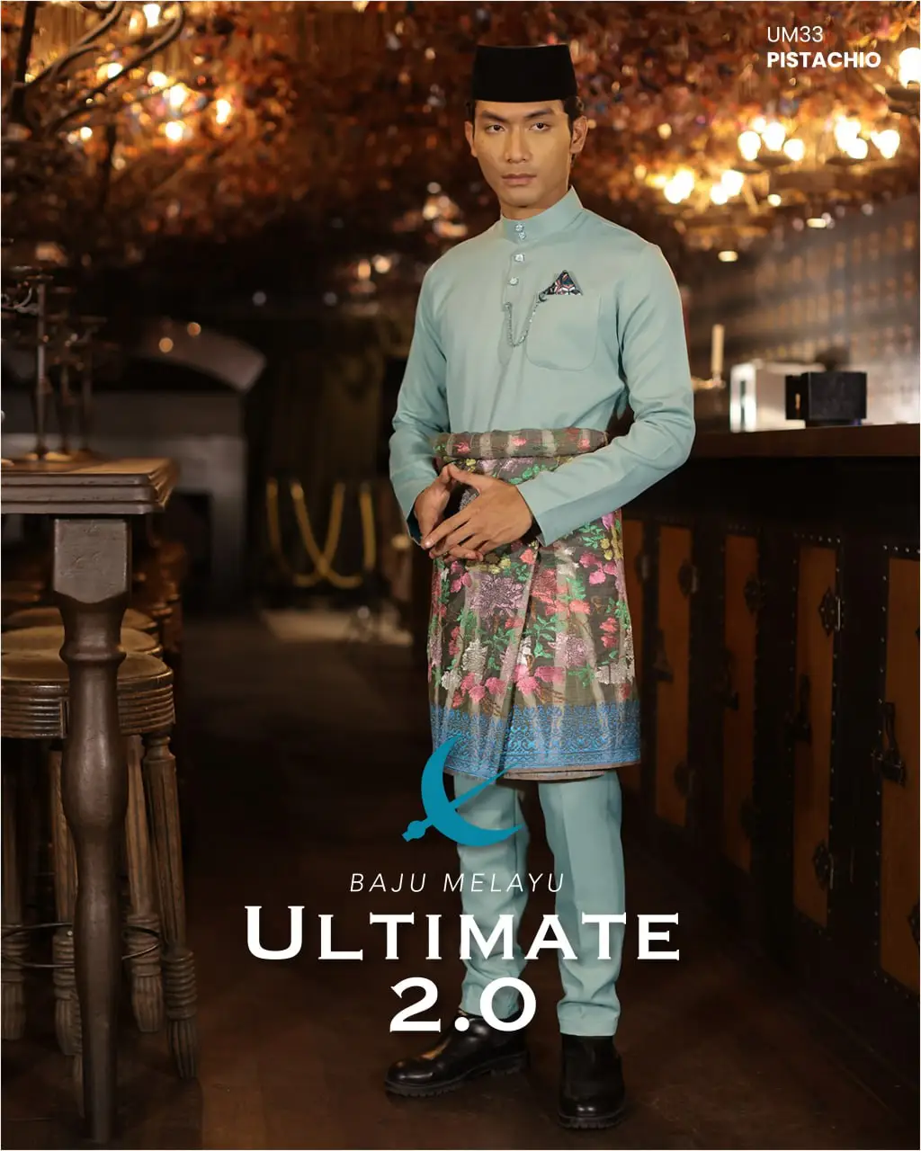 BAJU MELAYU ULTIMATE 2.0 - PISTACHIO (#463)