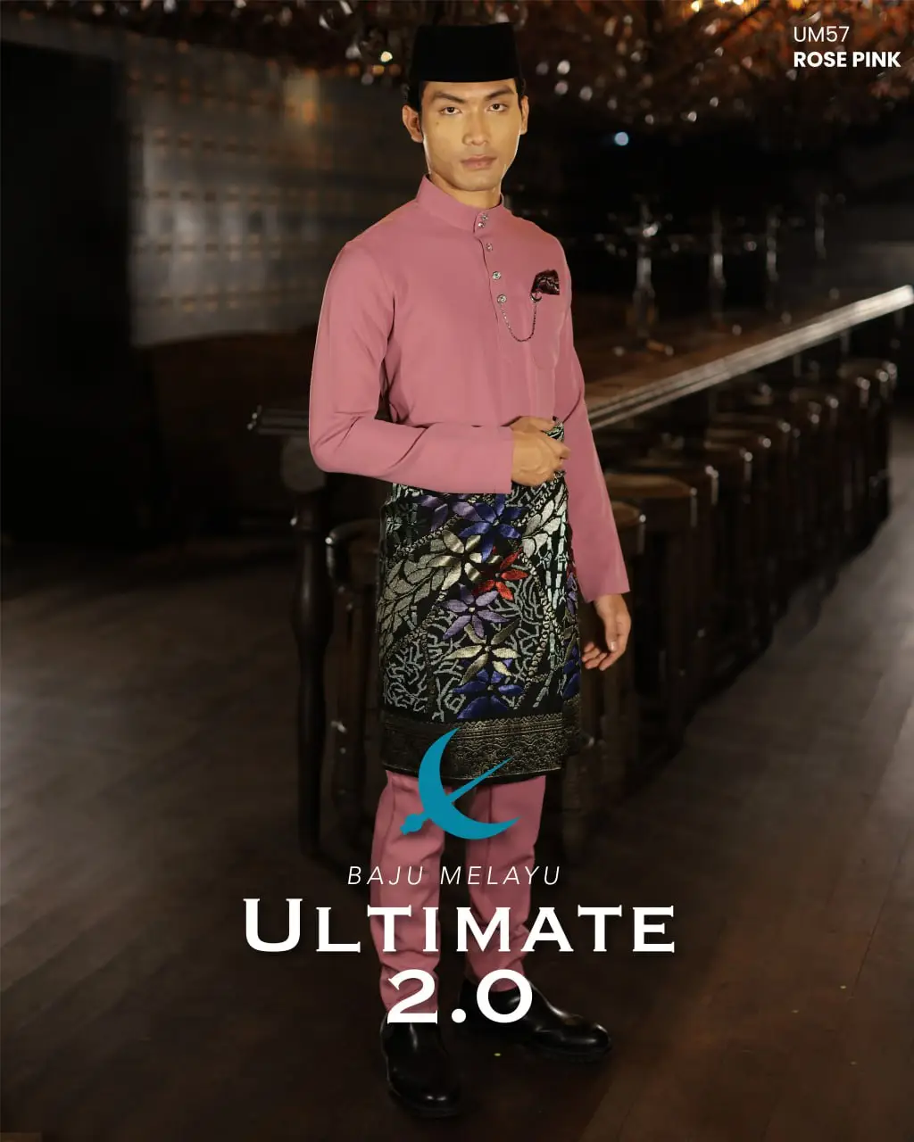 BAJU MELAYU ULTIMATE 2.0 - ROSE PINK (#410)
