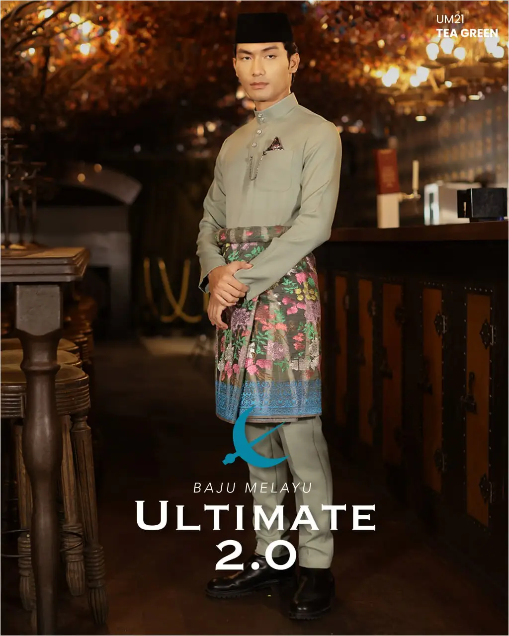 BAJU MELAYU ULTIMATE 2.0 - TEA GREEN (#464)