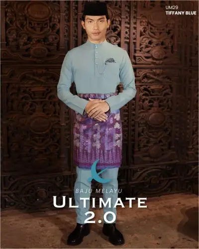 BAJU MELAYU ULTIMATE 2.0 - TIFFANY BLUE (#40)