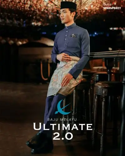 BAJU MELAYU ULTIMATE 2.0 - WARM GREY (#558)
