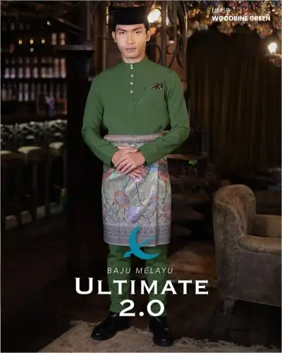 BAJU MELAYU ULTIMATE 2.0 - WOODBINE GREEN (261)