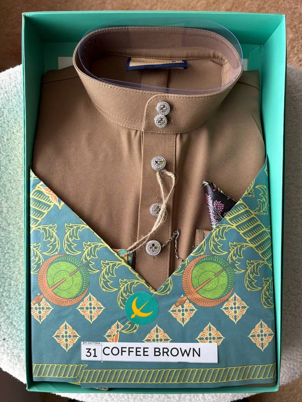 BAJU MELAYU DAYTONA - COFFEE BROWN (31) - Image 2