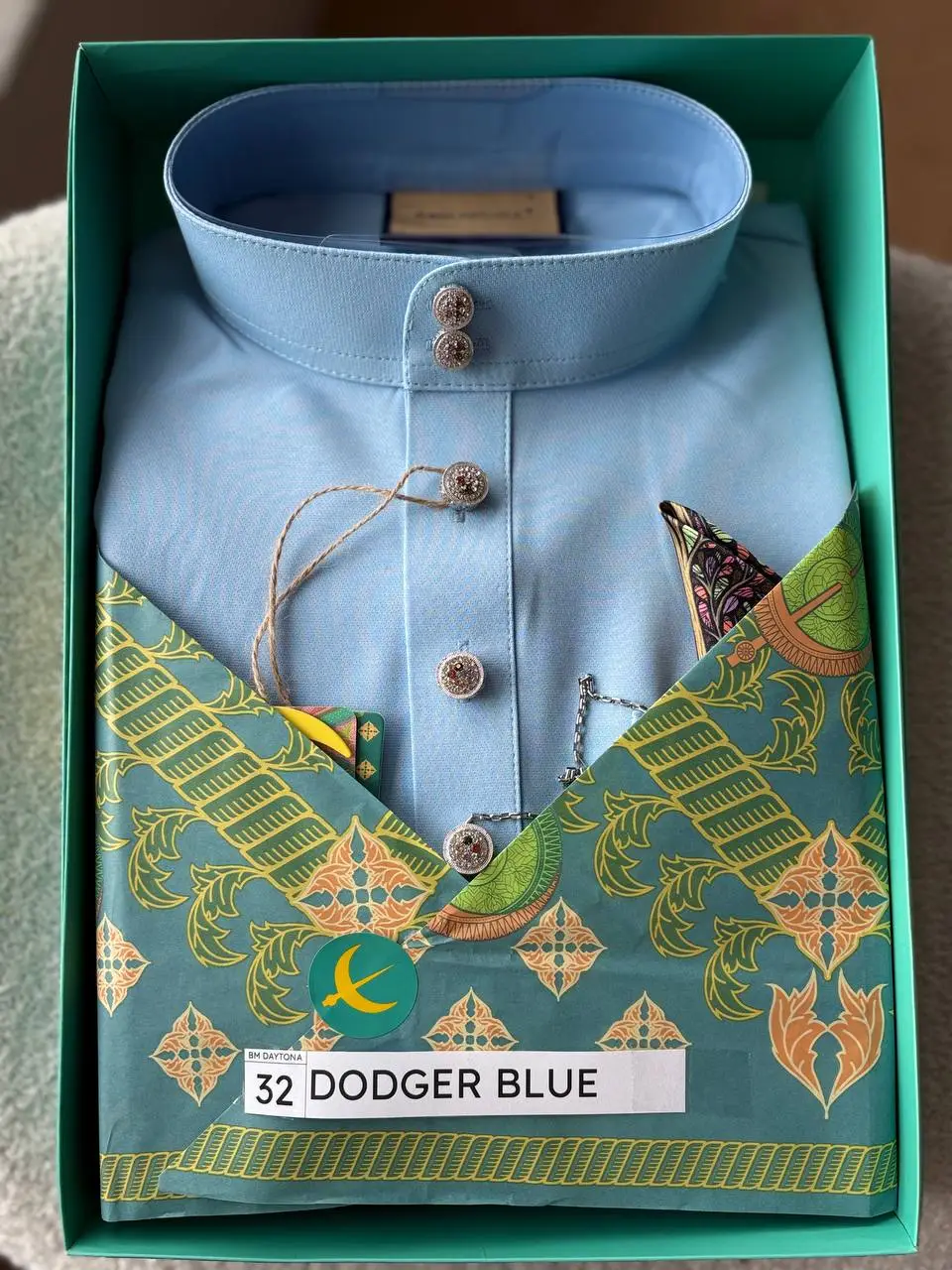 BAJU MELAYU DAYTONA - DODGER BLUE (32) - Image 2