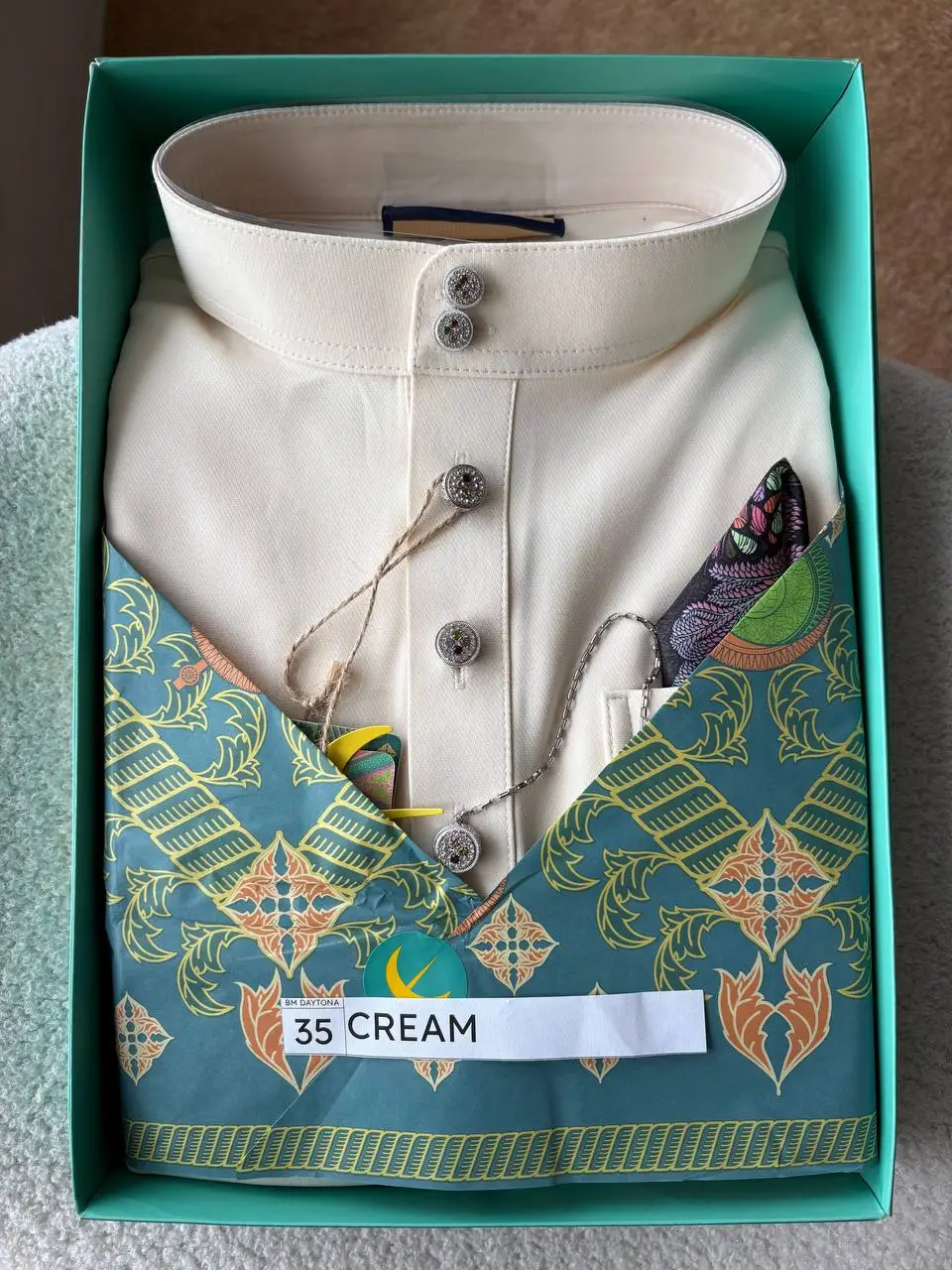 BAJU MELAYU DAYTONA - CREAM (35) - Image 2