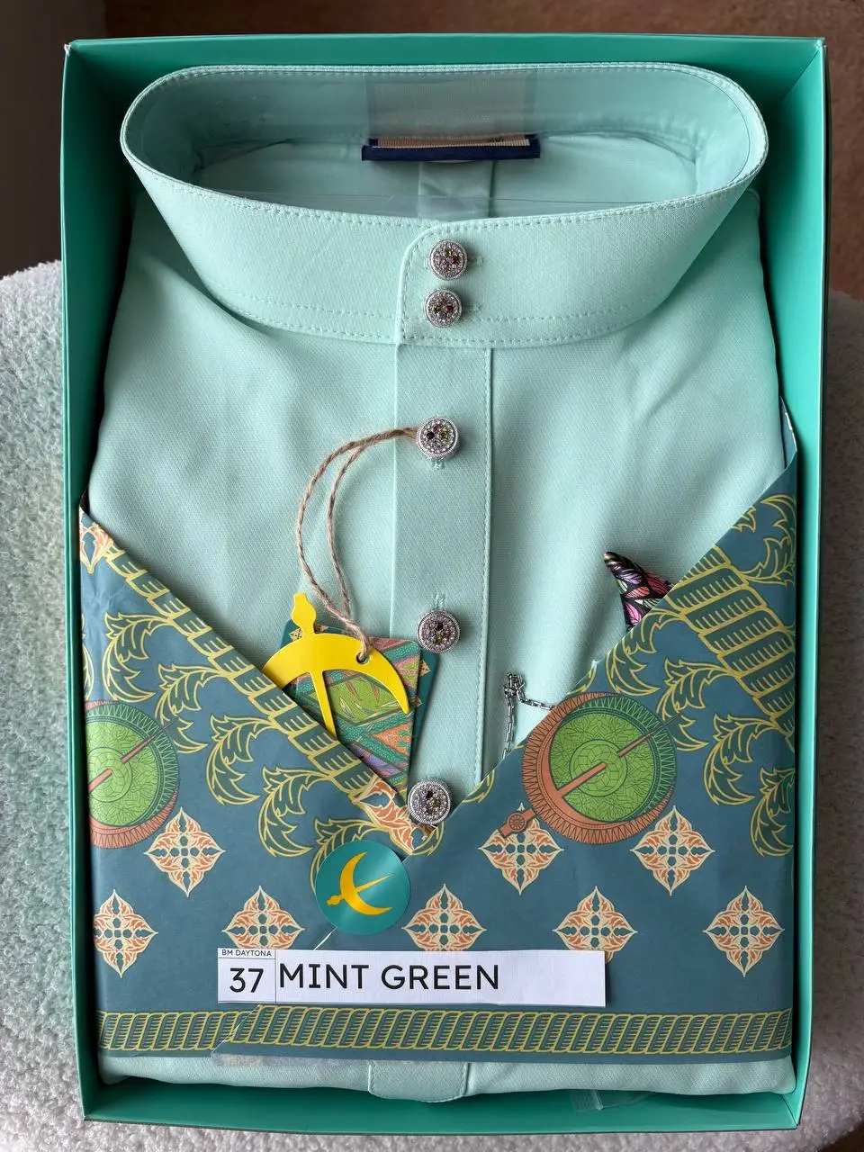 BAJU MELAYU DAYTONA - MINT GREEN (37) - Image 2