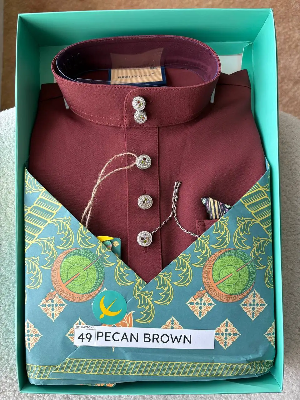 BAJU MELAYU DAYTONA - PECAN BROWN (49) - Image 2