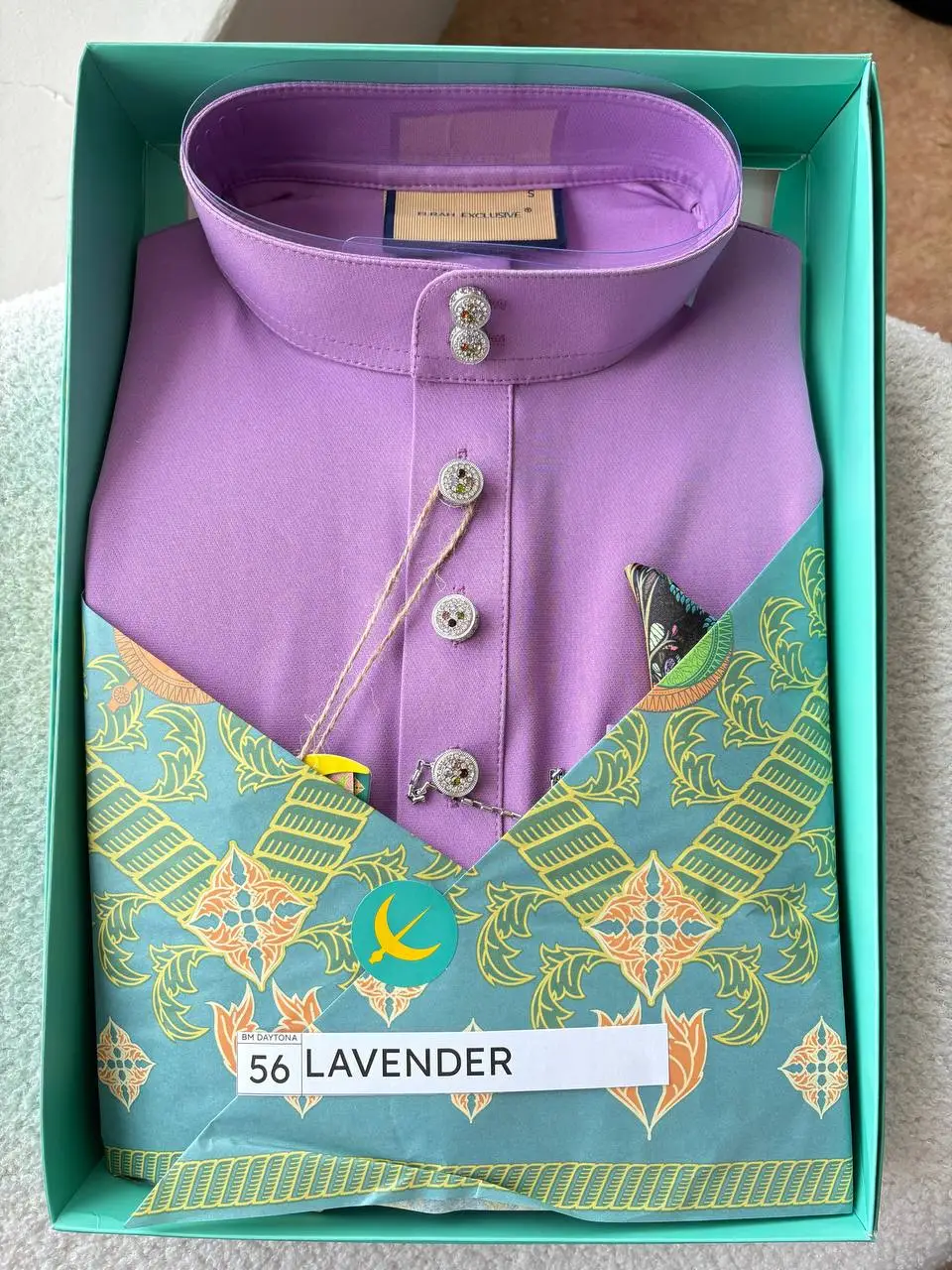 BAJU MELAYU DAYTONA - LAVENDER (56) - Image 2