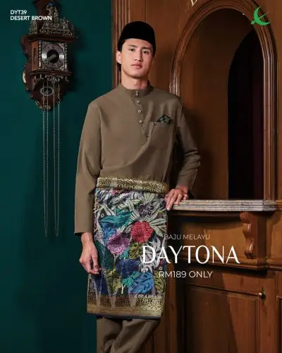 BAJU MELAYU DAYTONA - DESERT BROWN (39)