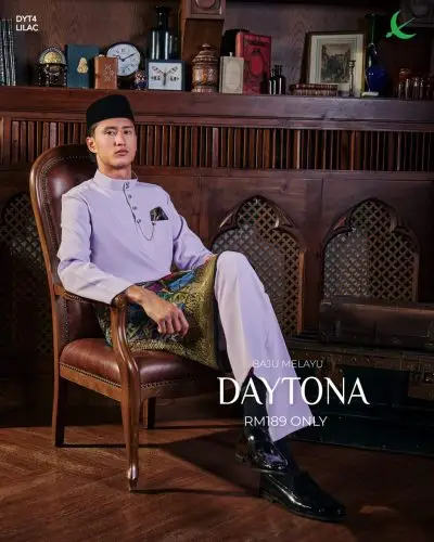 BAJU MELAYU DAYTONA - LILAC (5)