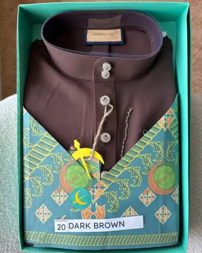 BAJU MELAYU DAYTONA - DARK BROWN (20)