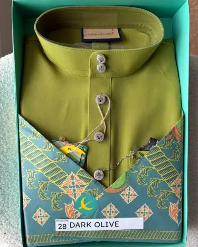 BAJU MELAYU DAYTONA - DARK OLIVE (28)