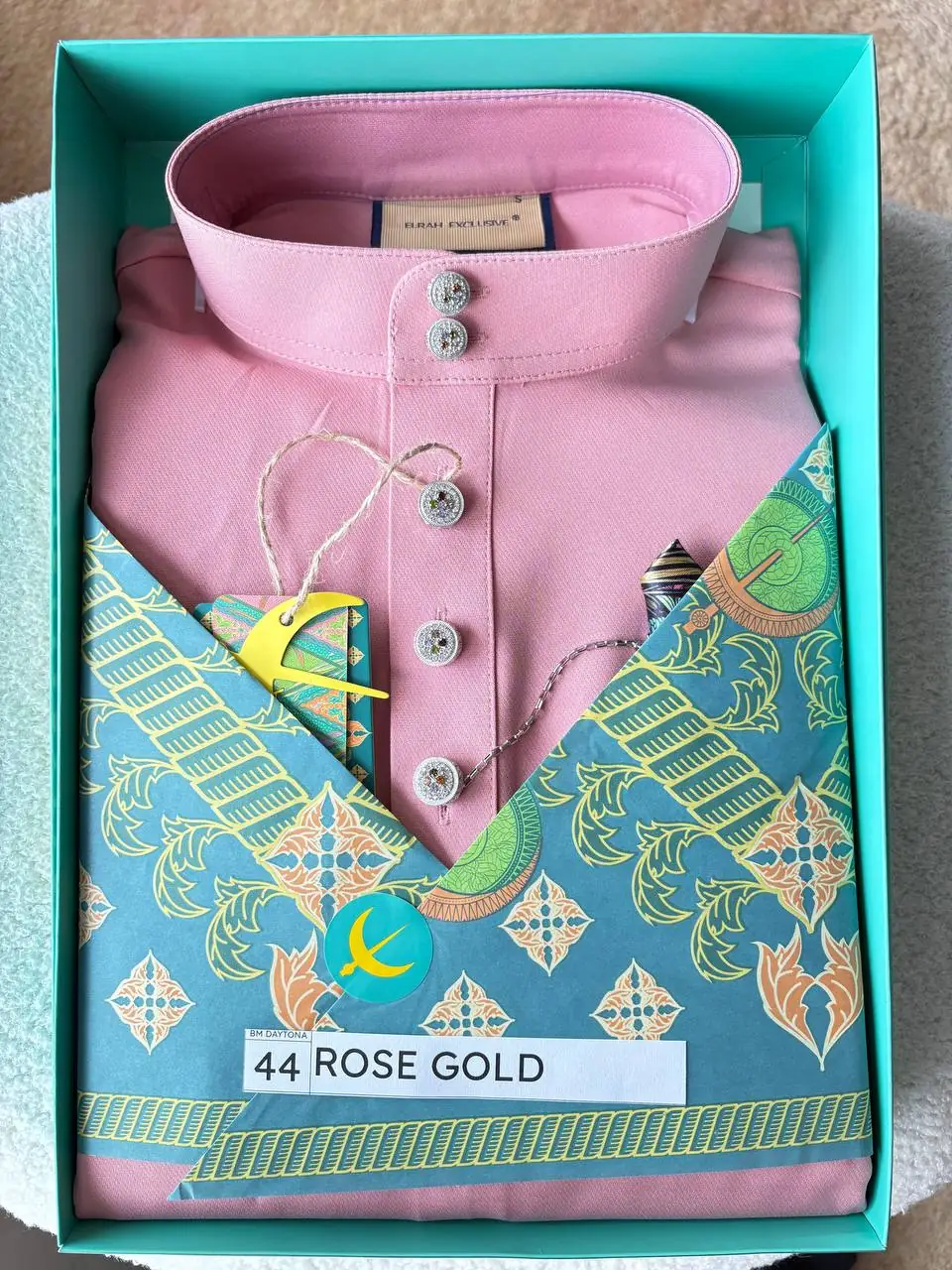 BAJU MELAYU DAYTONA - ROSE GOLD (44)