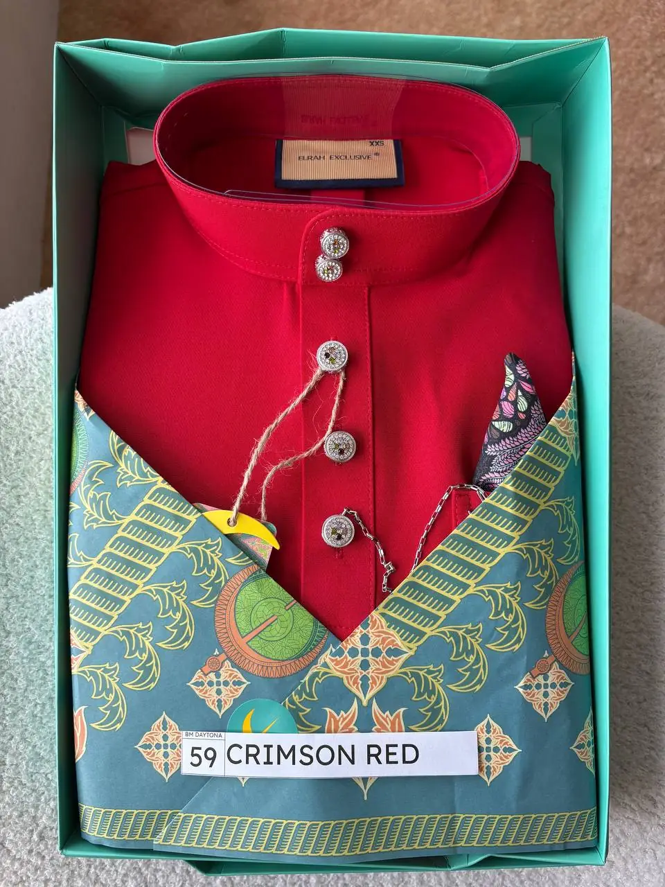 BAJU MELAYU DAYTONA - CRISON RED (59)