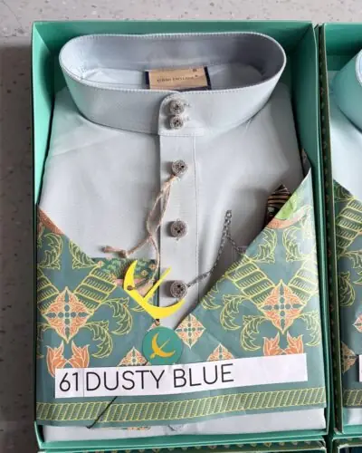 BAJU MELAYU DAYTONA - DUSTY BLUE (61)