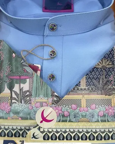 BAJU MELAYU SENNA KIDS - BABY BLUE (6)