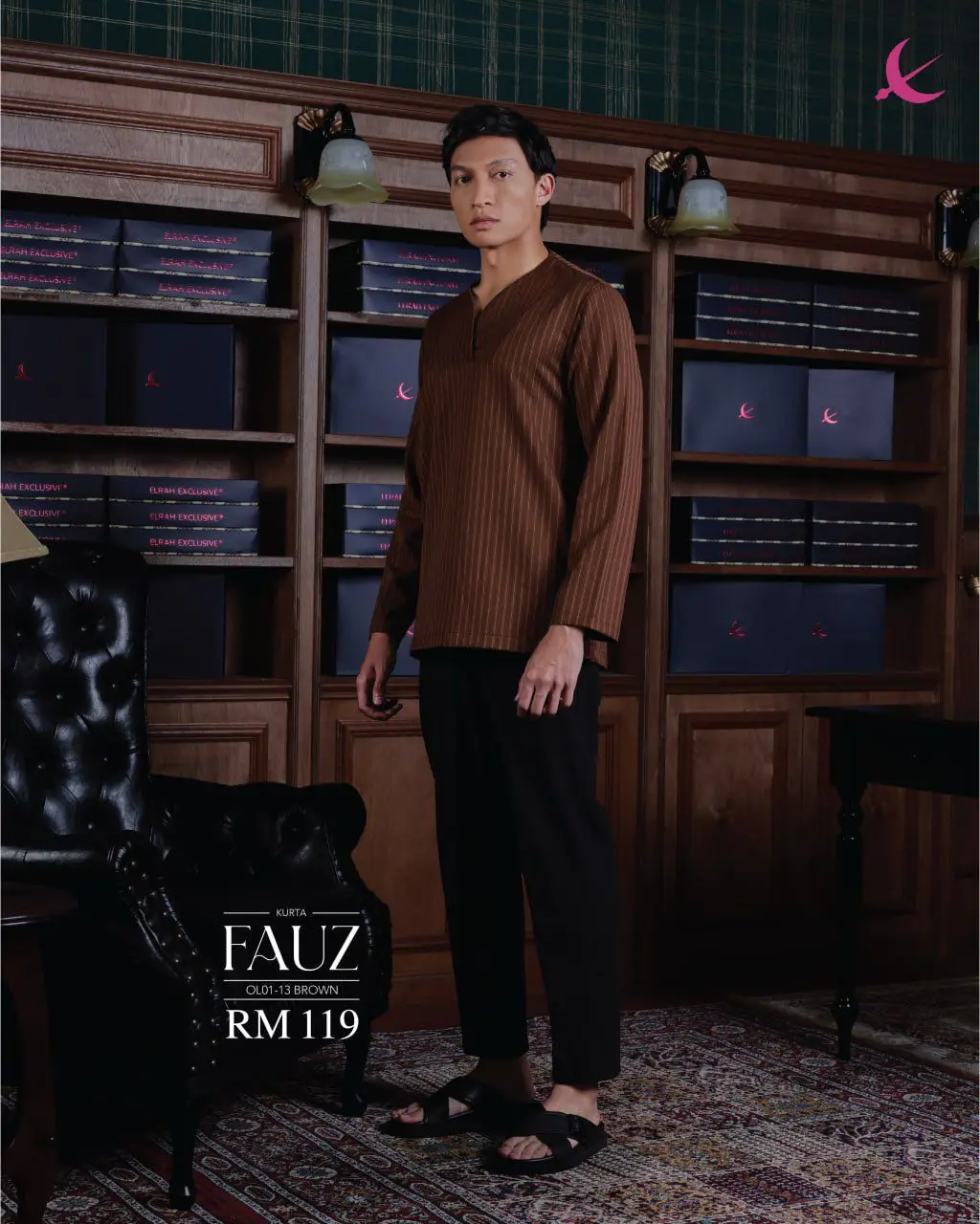 KURTA || FAUZ || 2025 ||  BROWN (13)