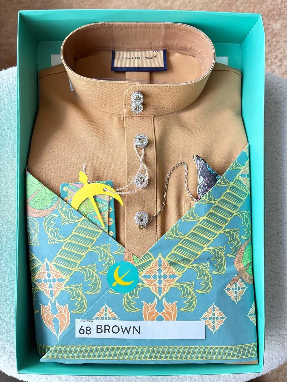 BAJU MELAYU DAYTONA - BROWN (68)