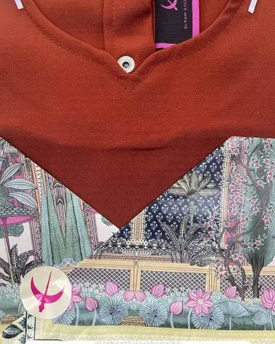 BAJU MELAYU SENNA KIDS - BURNT ORANGE (42)