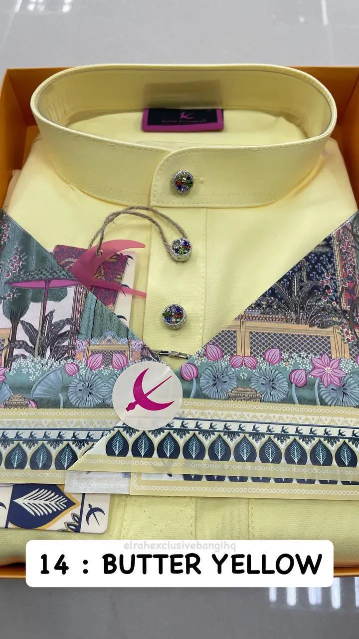 BAJU MELAYU SENNA KIDS - BUTTER YELLOW (14)