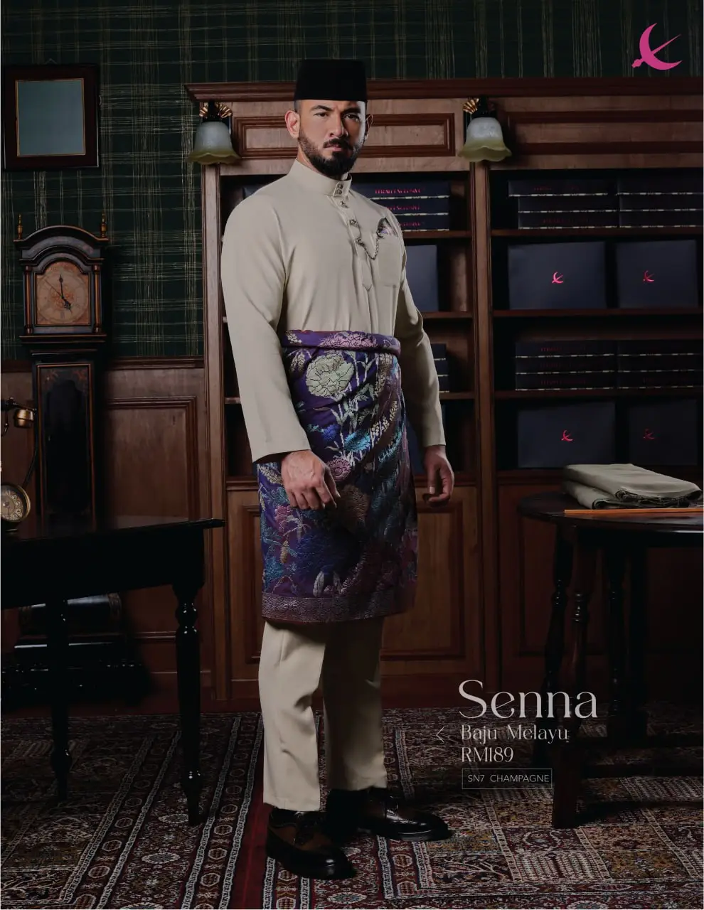BAJU MELAYU SENNA - CHAMPANGE (7)