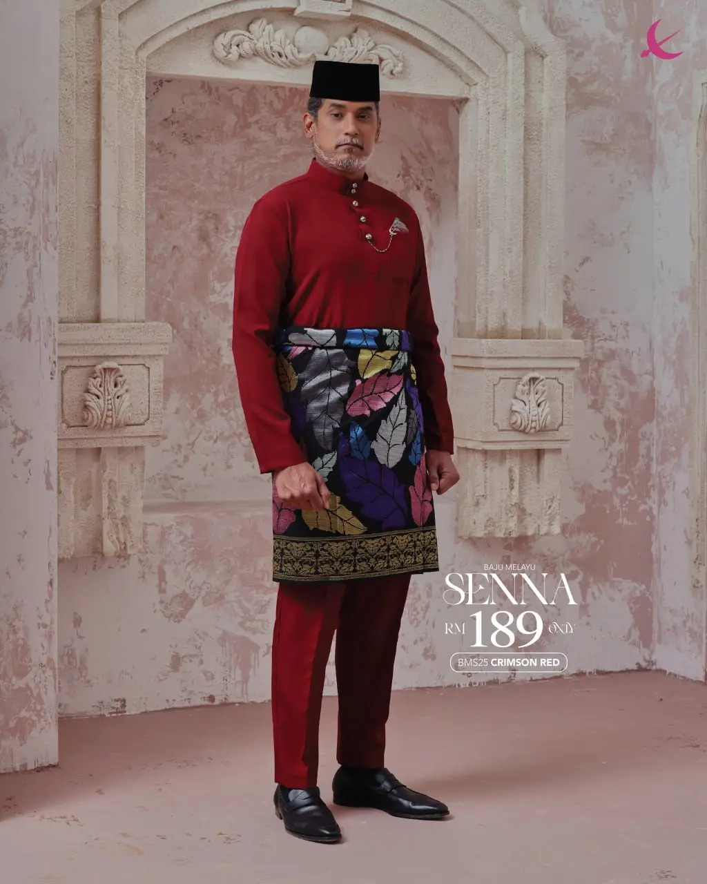 BAJU MELAYU SENNA - CINNAMON BROWN (47)