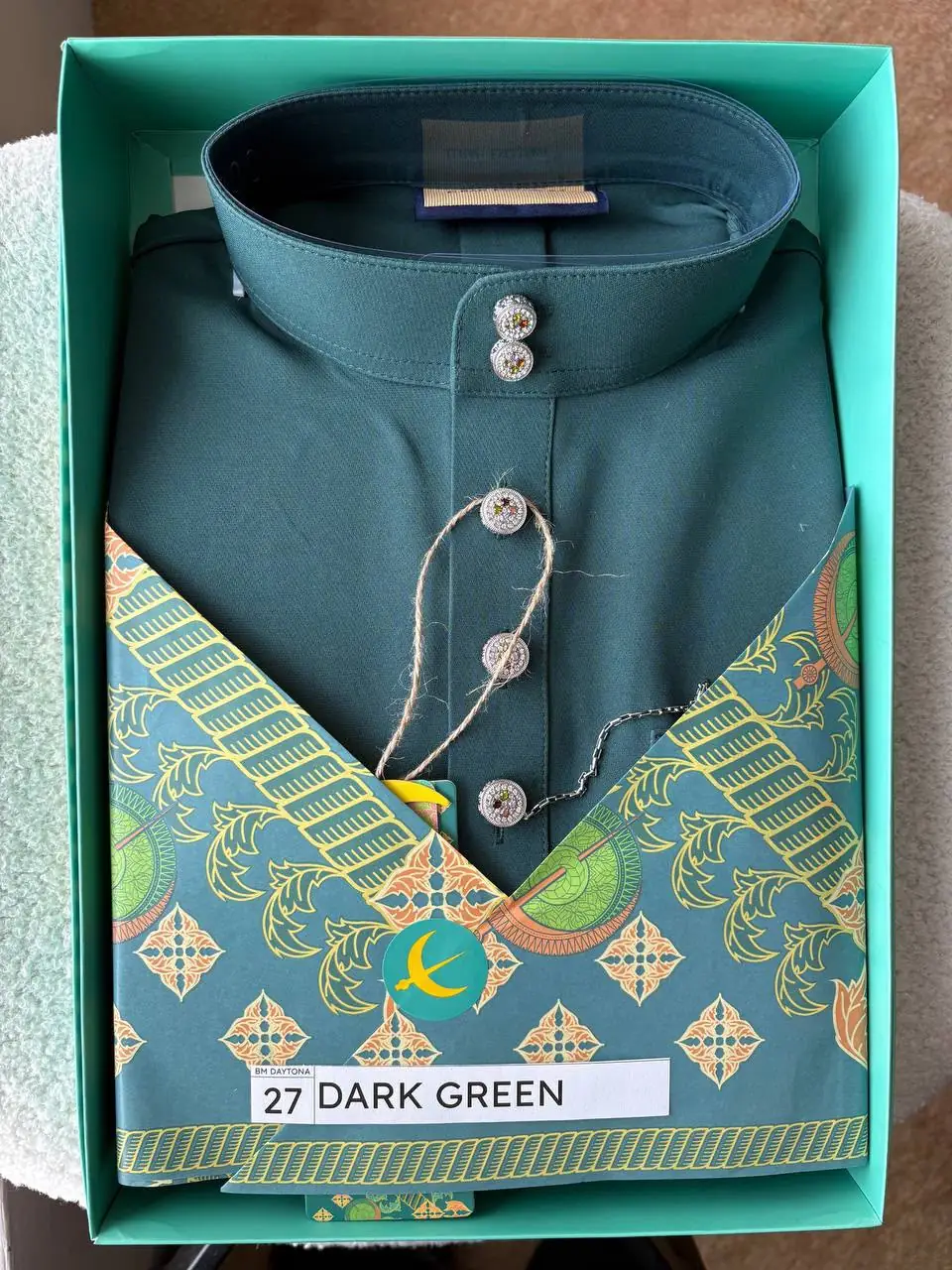 BAJU MELAYU DAYTONA - DARK GREEN (27)