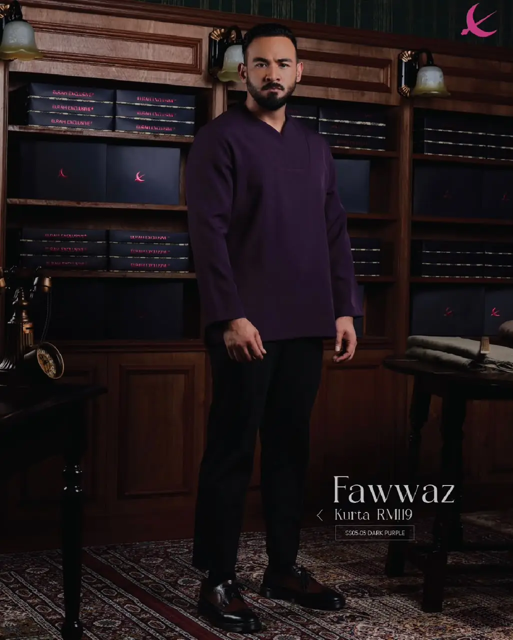 KURTA || FAWWAS || 2026 || DARK PURPLE (5)