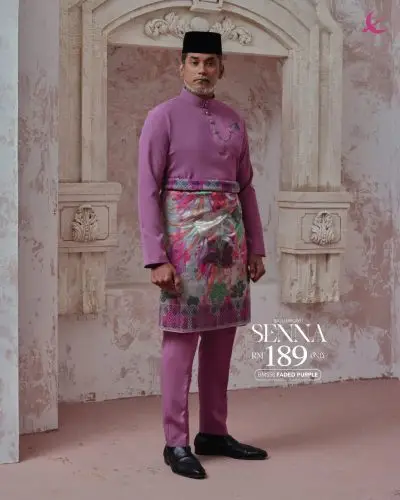 BAJU MELAYU SENNA - FADED PURPLE (58)