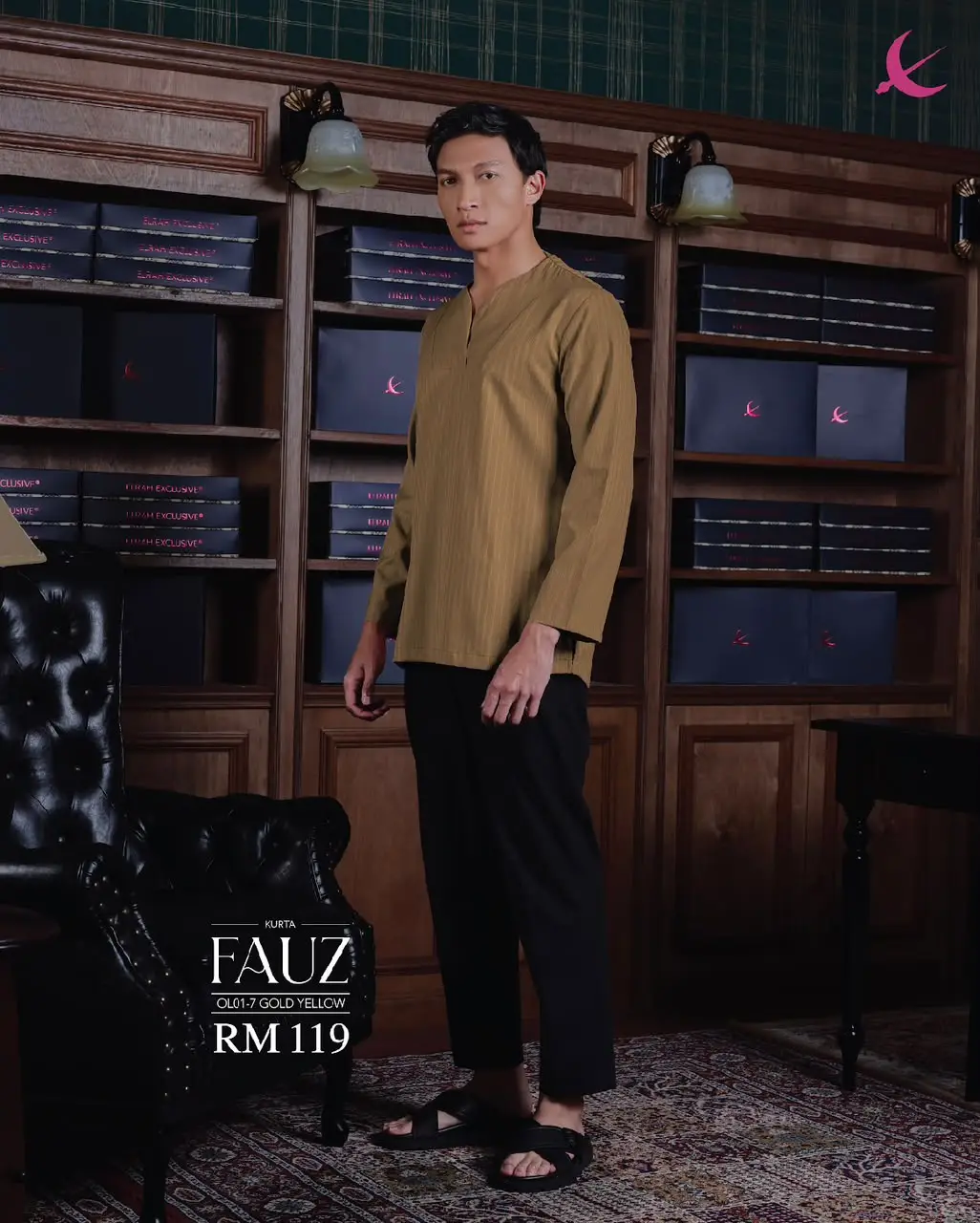 KURTA || FAUZ || 2025 ||  GOLD YELLOW (7)