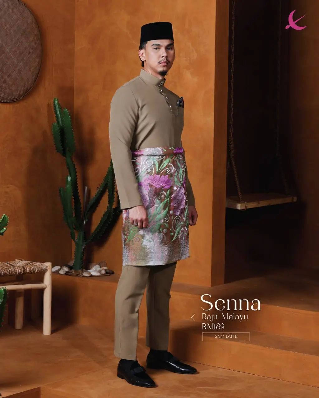 BAJU MELAYU SENNA - LATTE (41)
