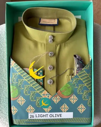 BAJU MELAYU DAYTONA - LIGHT OLIVE (26)