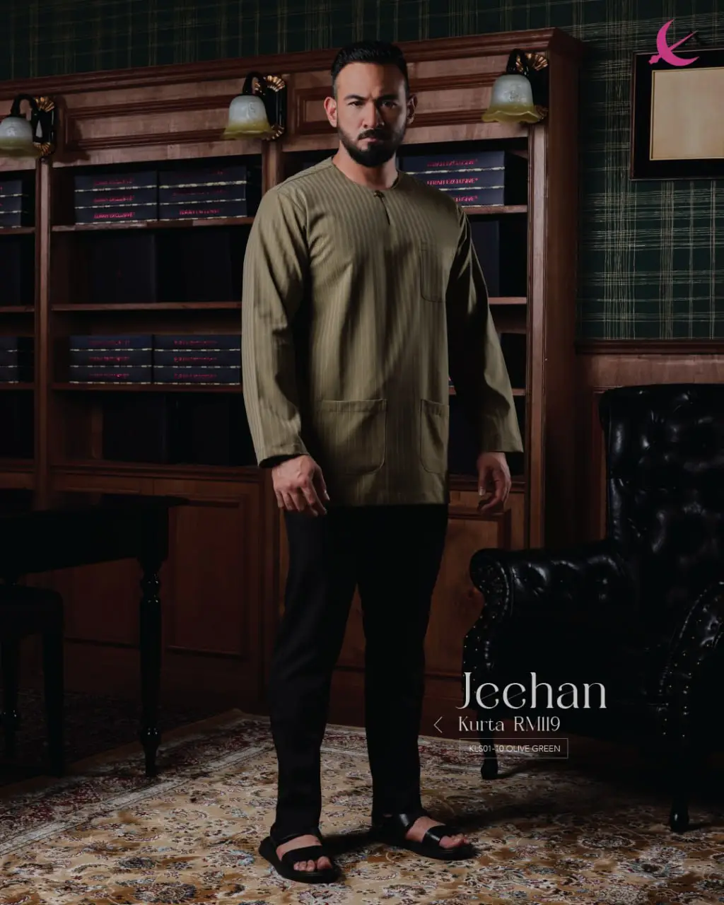 KURTA || SAFF || 2025 || OLIVE GREEN (10)