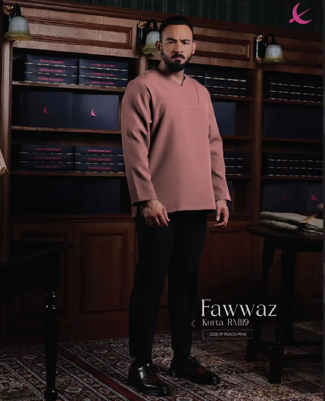 KURTA || FAWWAS || 2026 || PEACH PINK (29)