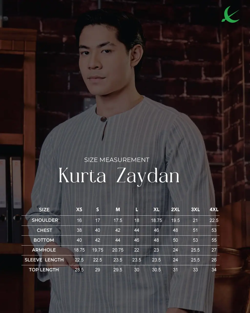 KURTA || ZAYDAN || 2026 || MOSS GREEN (4) - Image 2