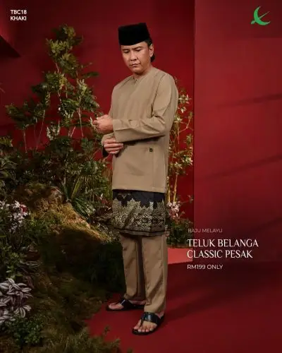 TELUK BELANGA || CLASSIC REGULAR PESAK || 2026 || KHAKI (18)