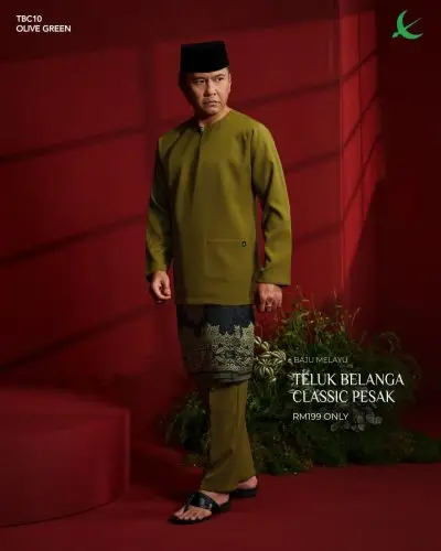 TELUK BELANGA || CLASSIC REGULAR PESAK || 2026 || OLIVE GREEN (10)