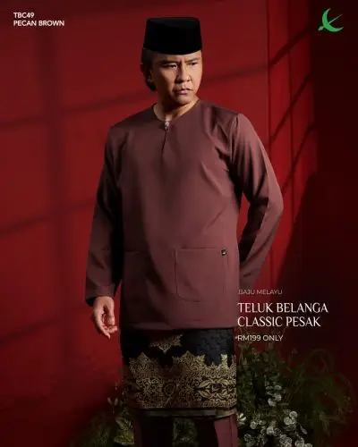 TELUK BELANGA || CLASSIC REGULAR PESAK || 2026 || PECAN BROWN (49)
