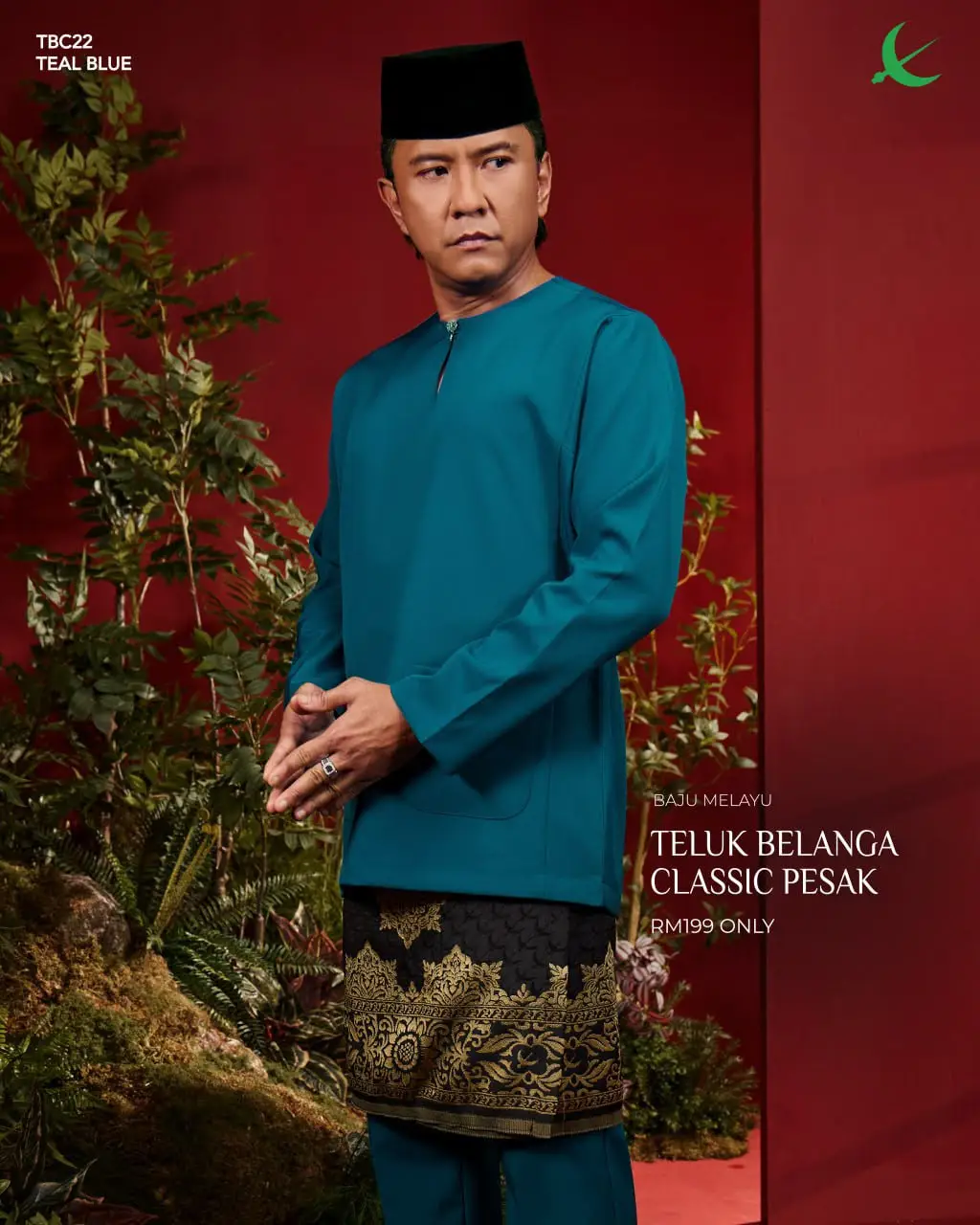 TELUK BELANGA || CLASSIC REGULAR PESAK || 2026 || TEAL BLUE (22)